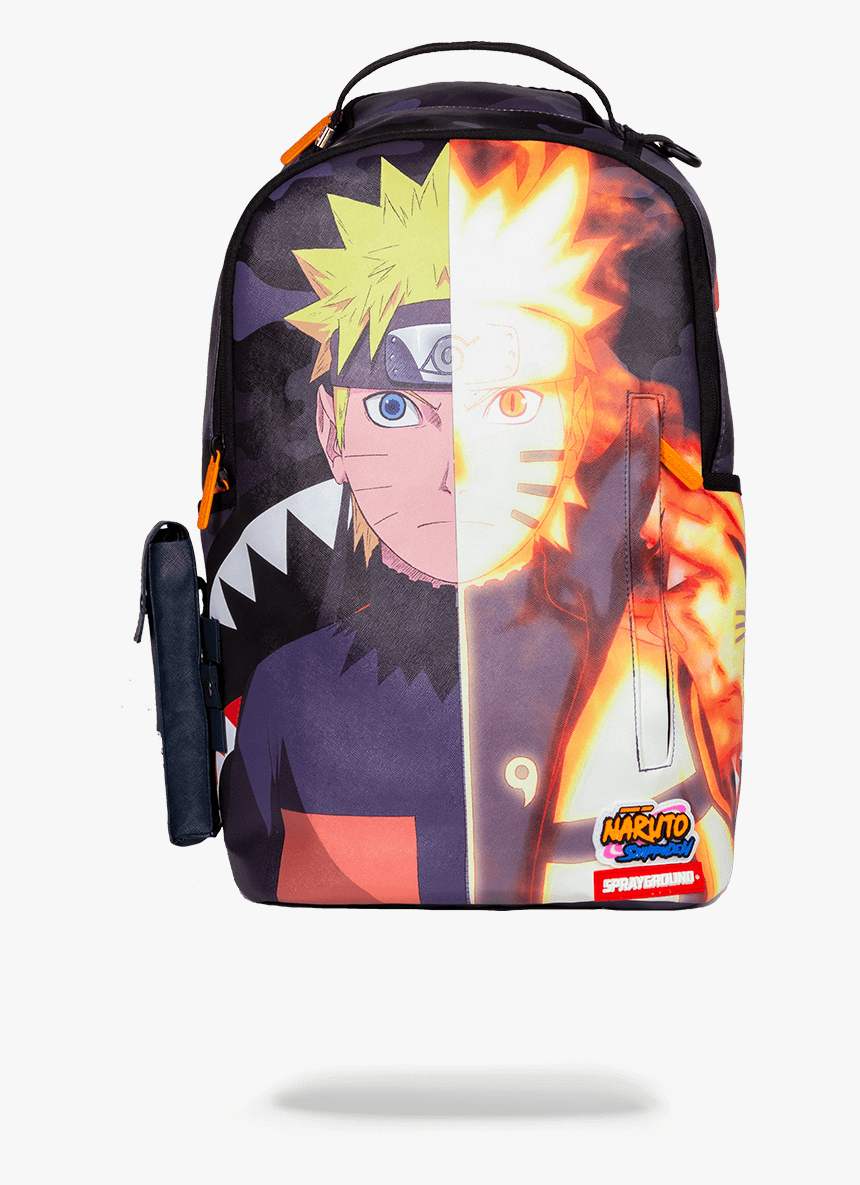 Sprayground Naruto Split Shark Backpack - Naruto Sprayground Bookbag, HD Png Download, Free Download