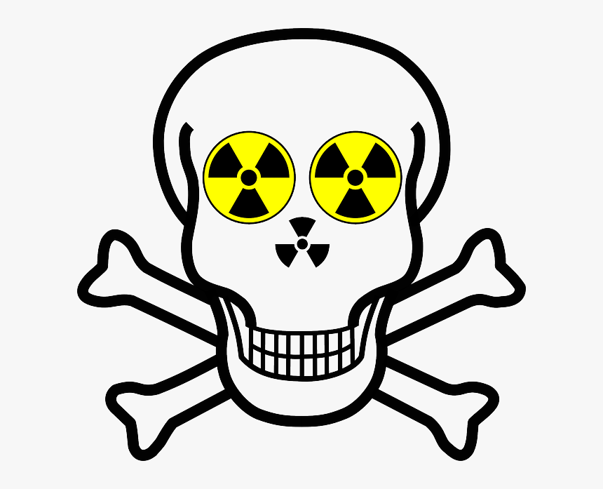 Skull, Warning, Bones, Crossbones, Atom, Energy - Skull And Bones Transparent, HD Png Download, Free Download