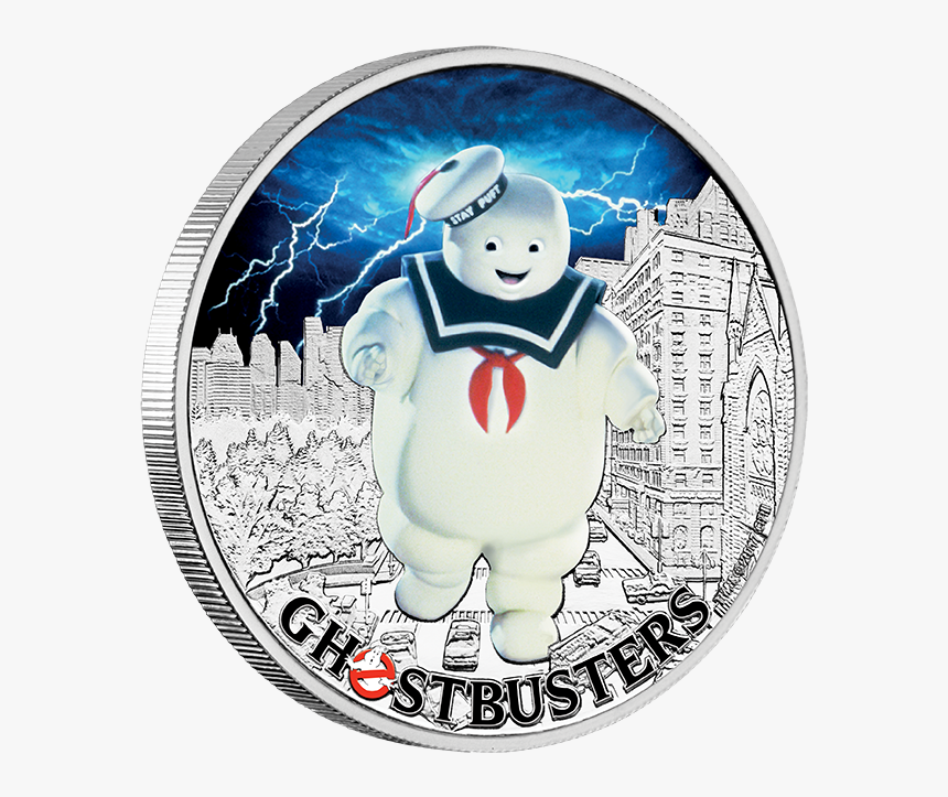 Ghostbusters Stay Puft 2017 1oz Silver Coin - Ghostbusters Stay Puft Symbol, HD Png Download, Free Download