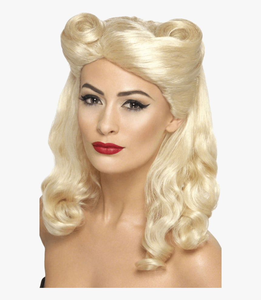 Pin Up Blonde Wig, HD Png Download, Free Download