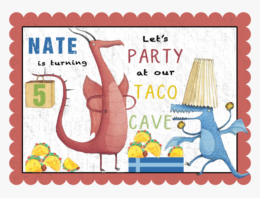 Dragons Love Tacos Invitation - Party, HD Png Download, Free Download