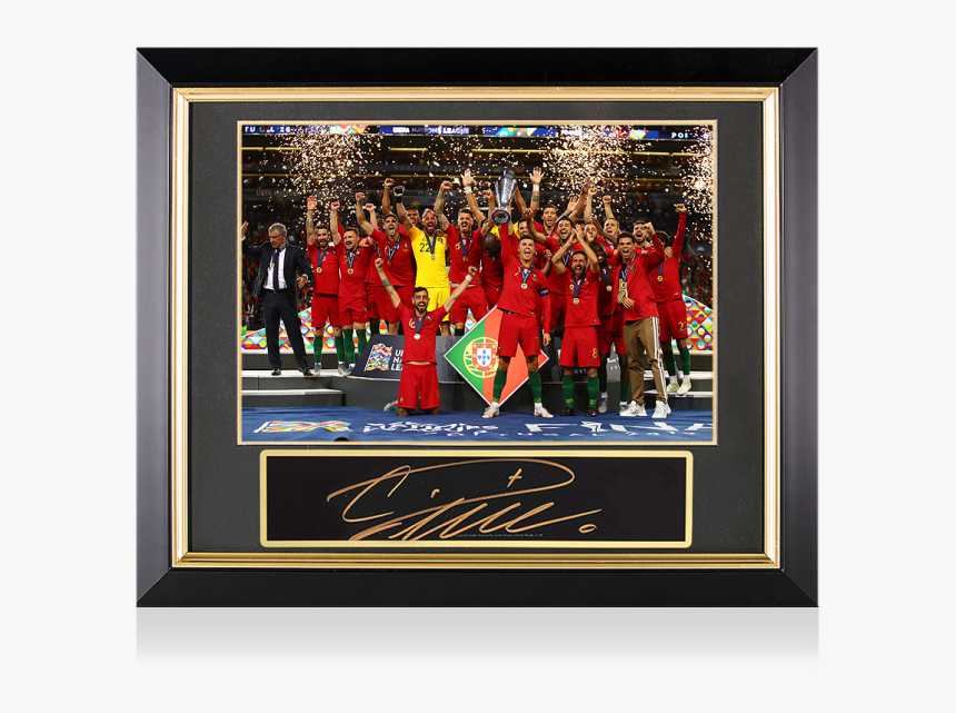 Cristiano Ronaldo Signed Photo Poster Print Squad 2016 - Portugal Nation League Team, HD Png Download, Free Download