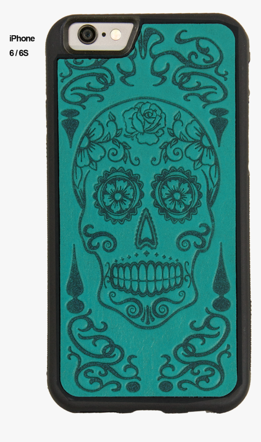 Leather Iphone Case, Sugar Skull, 2 Colors - Skull, HD Png Download, Free Download