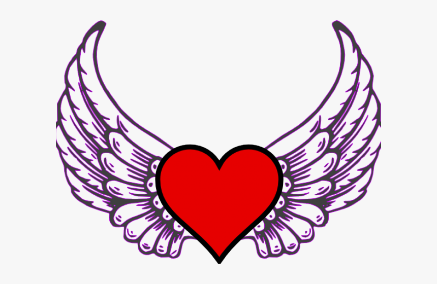Hearts With Wings Pictures - Love Heart With Wings, HD Png Download, Free Download
