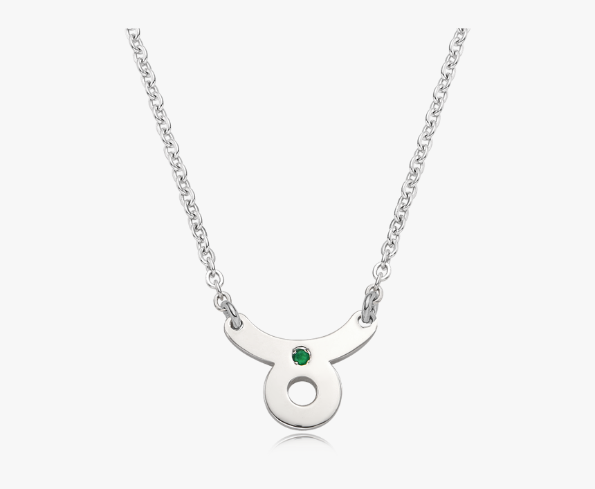 Silver Zodiac Sign Taurus Necklace - Necklace, HD Png Download, Free Download