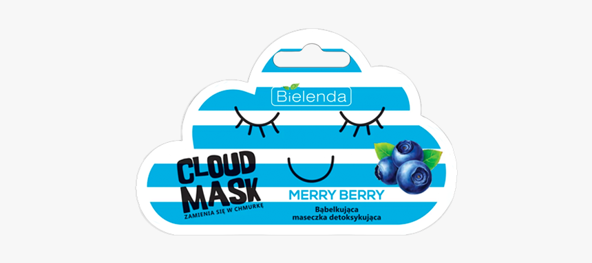 Bielenda Cloud Mask Detoxifying Bubble Mask Merry Berry - Maseczka Zwierzaki Bielenda Regenerujaca, HD Png Download, Free Download