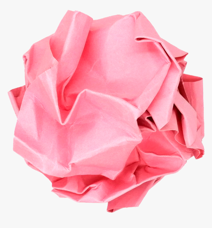 Crumpled Up Ball Paper 4 - Garden Roses, HD Png Download, Free Download