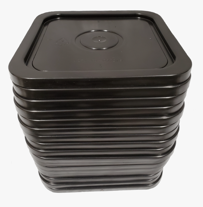 Black Easy On Easy Off Snap Tight Lid Bottom Side - Plastic, HD Png Download, Free Download