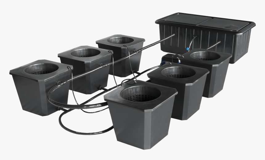 Hydroponics Bubble Flow Bucket System, HD Png Download, Free Download