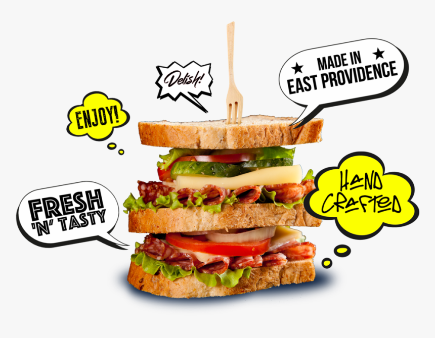 Forkinsandwich2 - Fast Food, HD Png Download, Free Download