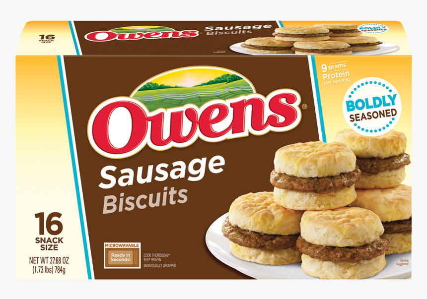 Owens® Sausage Breakfast Sandwich Sandwich - Owens Sausage, HD Png Download, Free Download