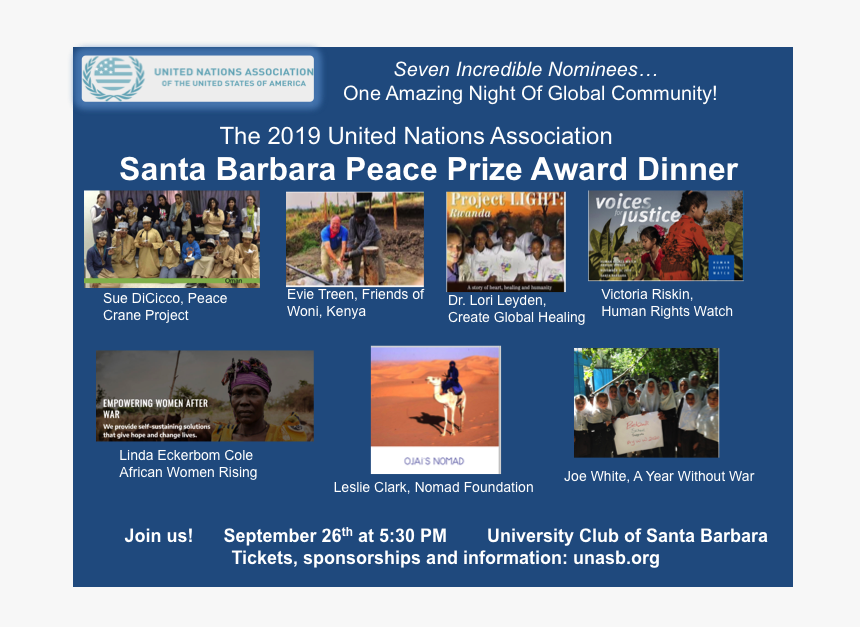 United Nation Association, Santa Barbara’s 2019 Peace - Online Advertising, HD Png Download, Free Download