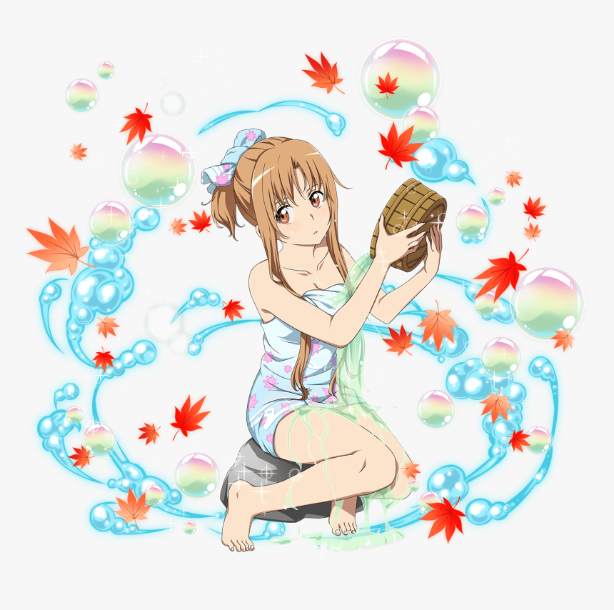 Sword Art Online Memory Defrag Hot Spring Asuna, HD Png Download, Free Download