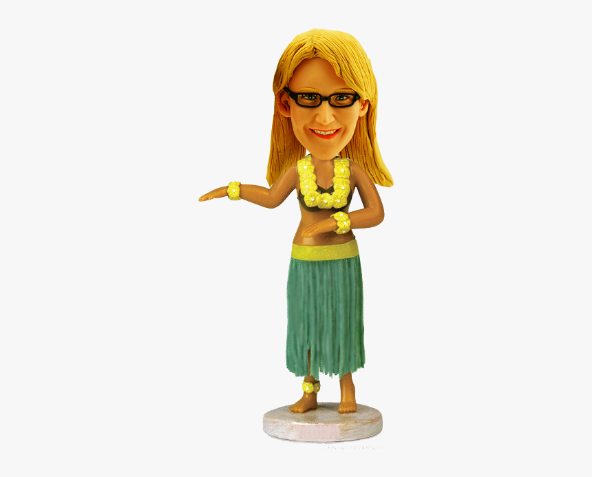 Hula Girl Luau Hawaiian Dancing Bobble - Hawaii Skirt Bobble Head, HD Png Download, Free Download