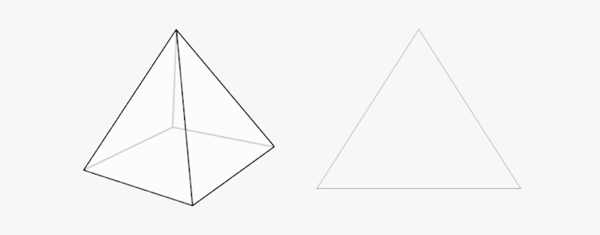 Geometry Same But Different Pyram - Triangle, HD Png Download, Free Download