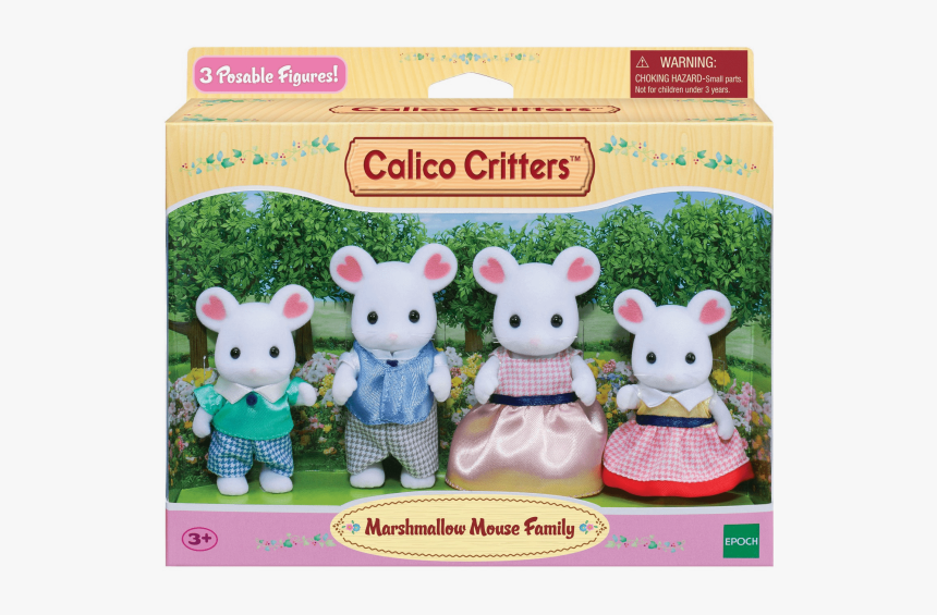 Marshmallow Mouse Family - Calico Critters, HD Png Download, Free Download