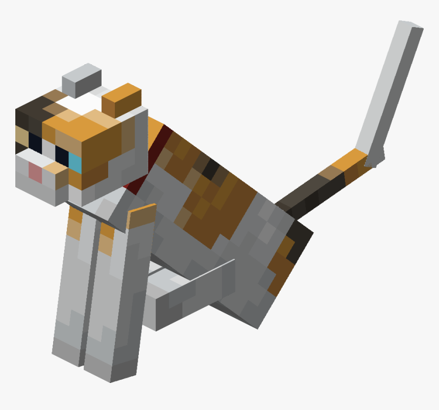 Minecraft Calico Cat Face, HD Png Download - kindpng.