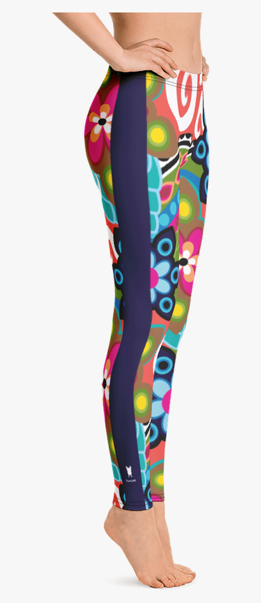 French Bull Fantasia Leggings - Blue And Pink Striped Leggings, HD Png Download, Free Download