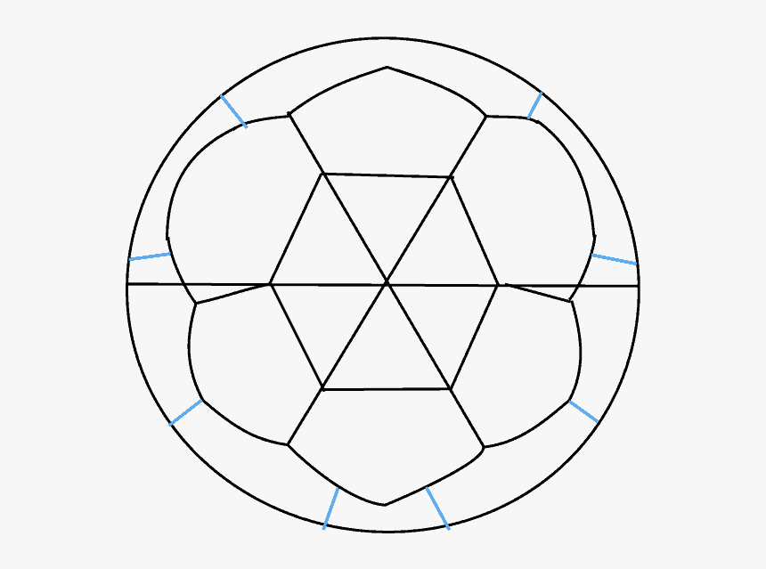 How To Draw Soccer Ball - Circle, HD Png Download, Free Download