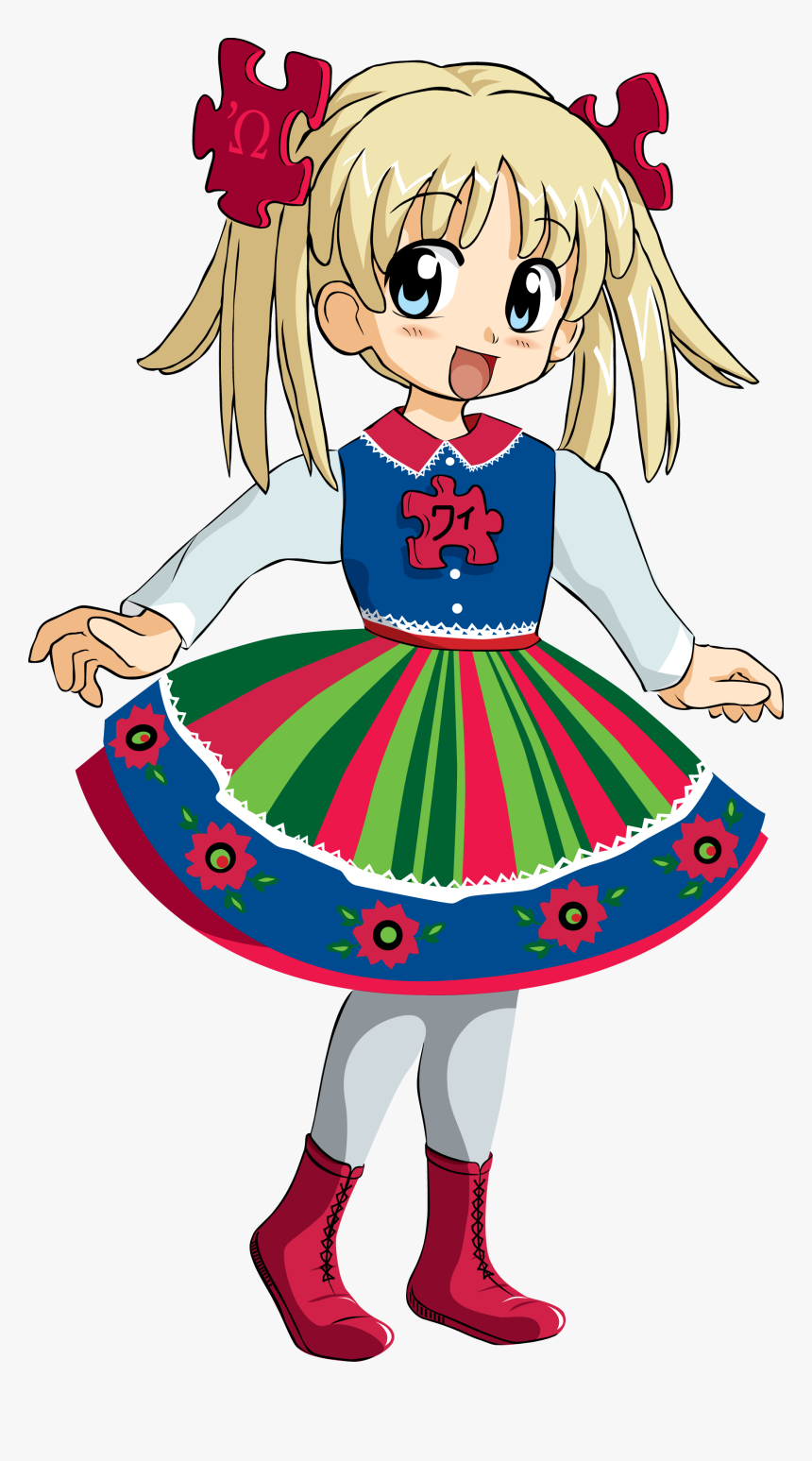 Wikipe-tan Pme 2 - Cartoon, HD Png Download, Free Download