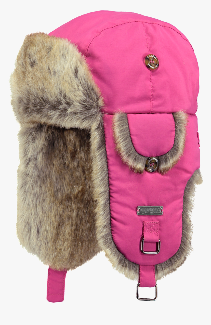 Girls Pink Trapper Hat, HD Png Download, Free Download