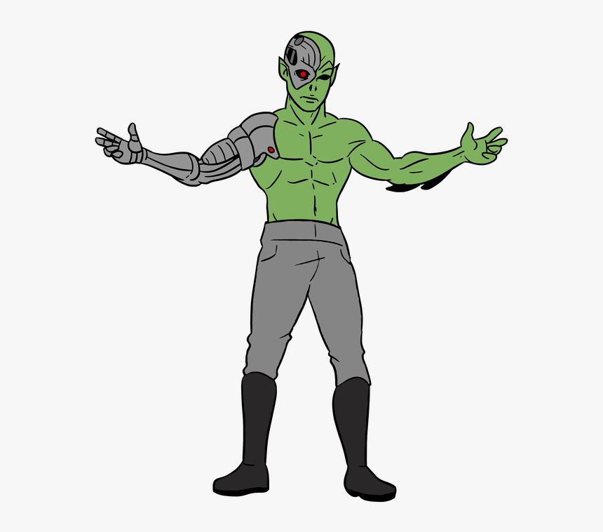 Alien Cyborg - Cartoon, HD Png Download, Free Download