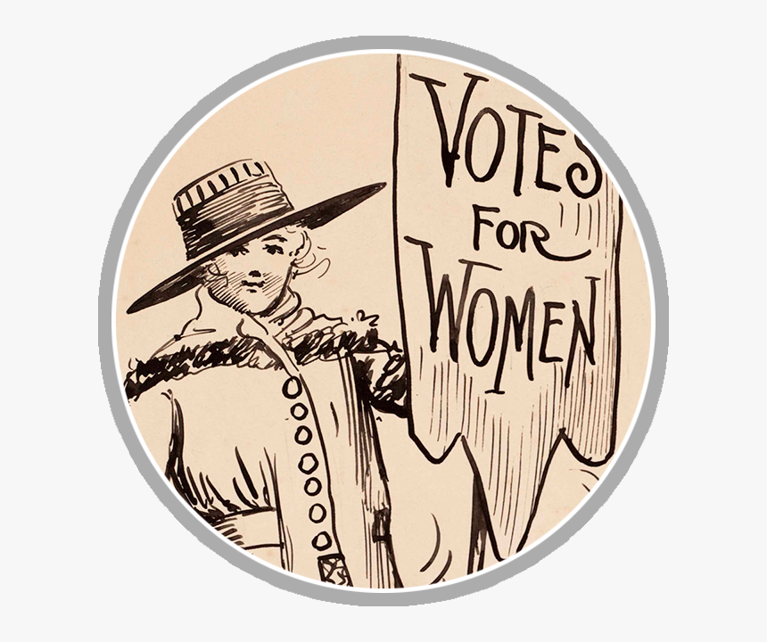 Votes For Women Cartoon - Women's Suffrage Political Cartoon, HD Png Download, Free Download