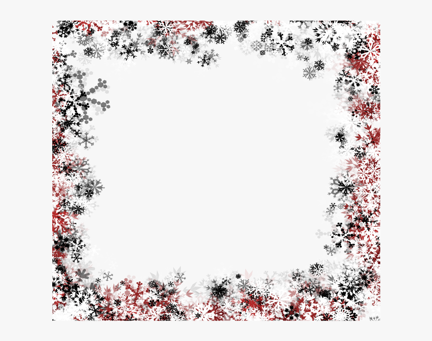 Snowflake Winter Illustration - Snowflake Border Transparent Background, HD Png Download, Free Download
