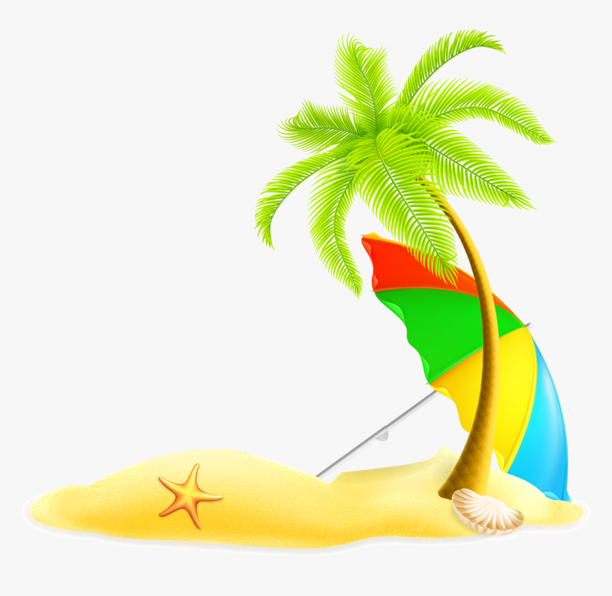 Palm Tree Summer Clipart, HD Png Download, Free Download