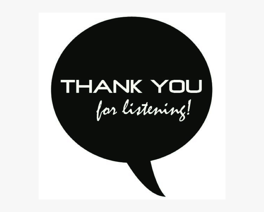 Thank You For Listening Hd Png Download Kindpng