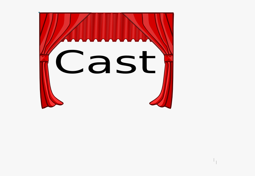 Cast List Title Clip Art - Theatre Curtains Clip Art, HD Png Download, Free Download