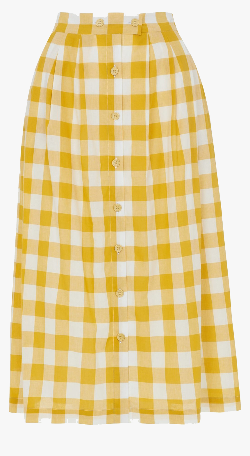 Plaid Skirt Png Pic - Plaid Skirt Png Yellow, Transparent Png, Free Download