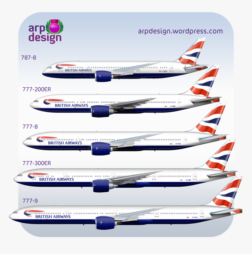 777 9 Vs 777 300, HD Png Download, Free Download