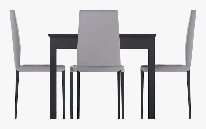 Markor Table And Chairsright - Table And Chairs Front View, HD Png Download, Free Download