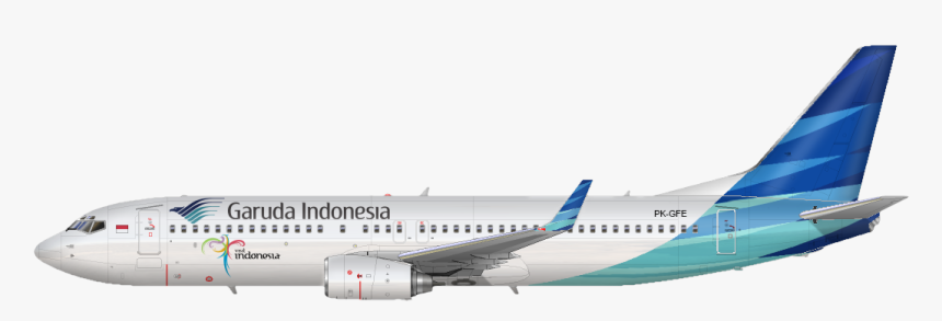 Garuda Indonesia Plane Png, Transparent Png, Free Download