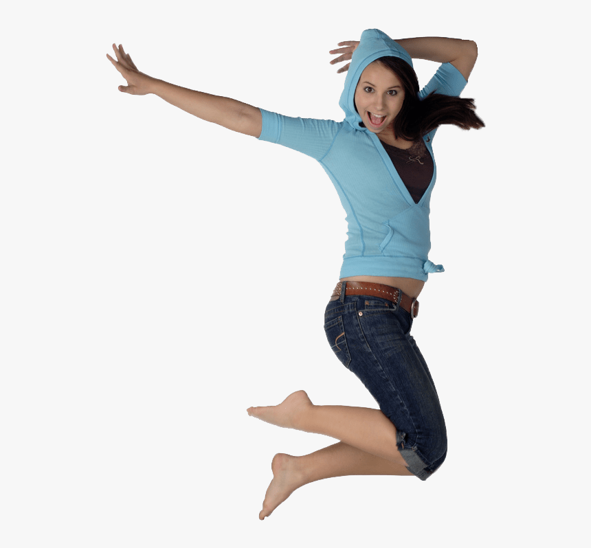 Girl Jumping Png - Girl Jumping Transparent Background, Png Download, Free Download