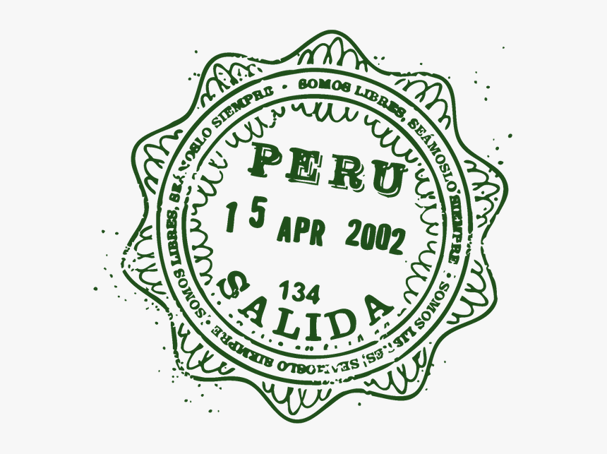 Перу, Печать, Перуанская Въездная Виза, Отметка В Паспорте, - Stamps, HD Png Download, Free Download