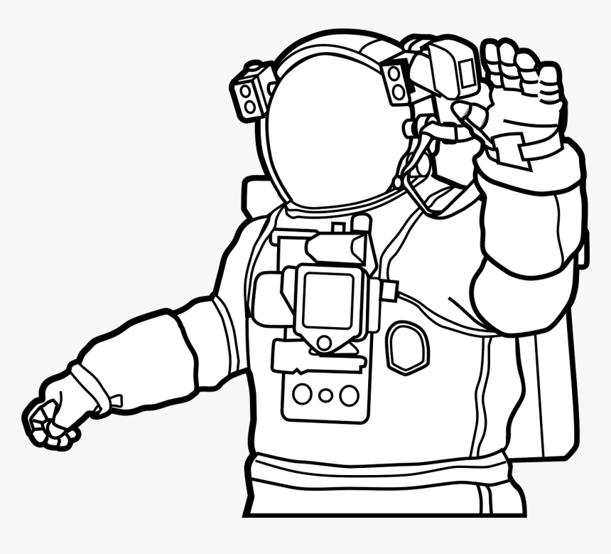 Space Suit, Astronaut, Helmet, Cosmonaut, Technology - Drawing Of A Space Suit, HD Png Download, Free Download