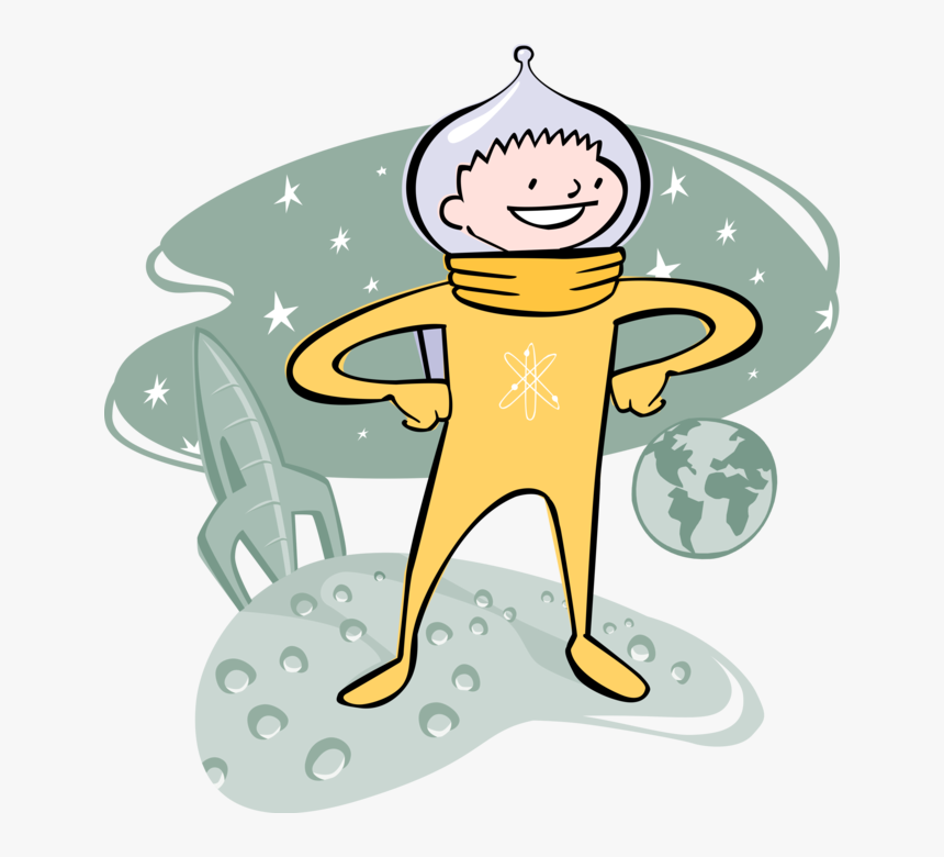 Transparent Astronaut Vector Png - Astronaut Cartoon, Png Download, Free Download