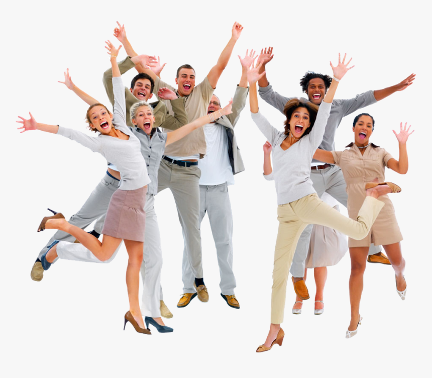 #people #jumping #happypeople #fun - Bunch Of People Png, Transparent Png, Free Download