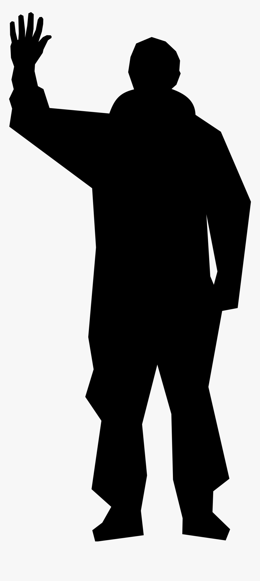 Fileastronaut Rex Walheim Waving - Silhouette Png Waving Hand, Transparent Png, Free Download