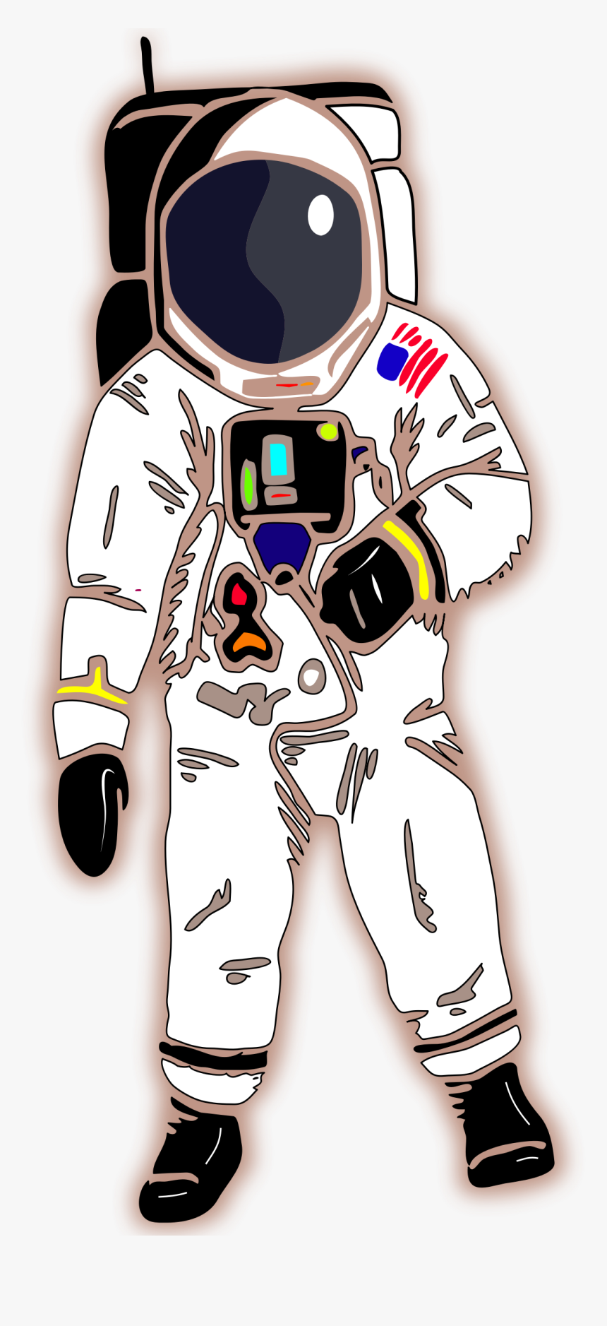 American Astronaut Clip Arts - Astronaut Cartoon Gif Transparent, HD Png Download, Free Download
