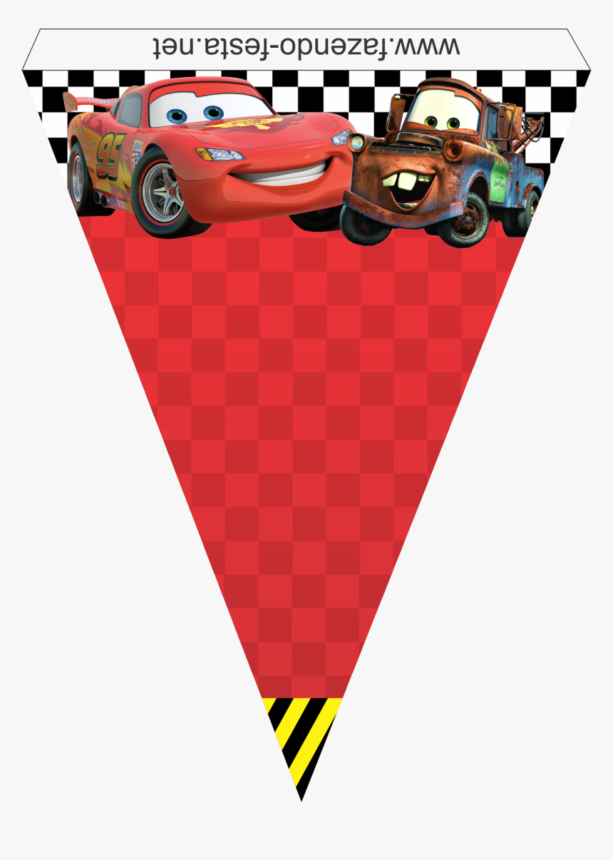 Image Result For Papercraft Disney Cars Pixar Para - Hacer Banderines De Cars Para Imprimir, HD Png Download, Free Download