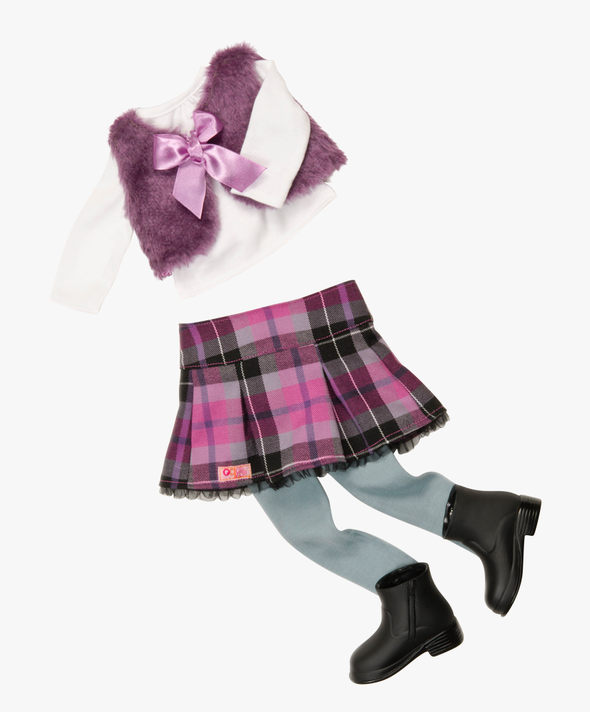 A Tad Plaid Outfit For 18-inch Dolls - Our Generation Taid Plaid, HD Png Download, Free Download