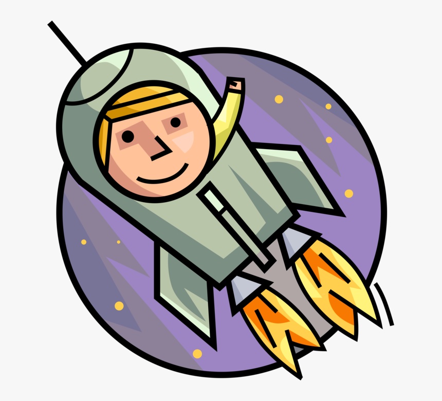 Transparent Kid Astronaut Clipart - Cartoon, HD Png Download, Free Download