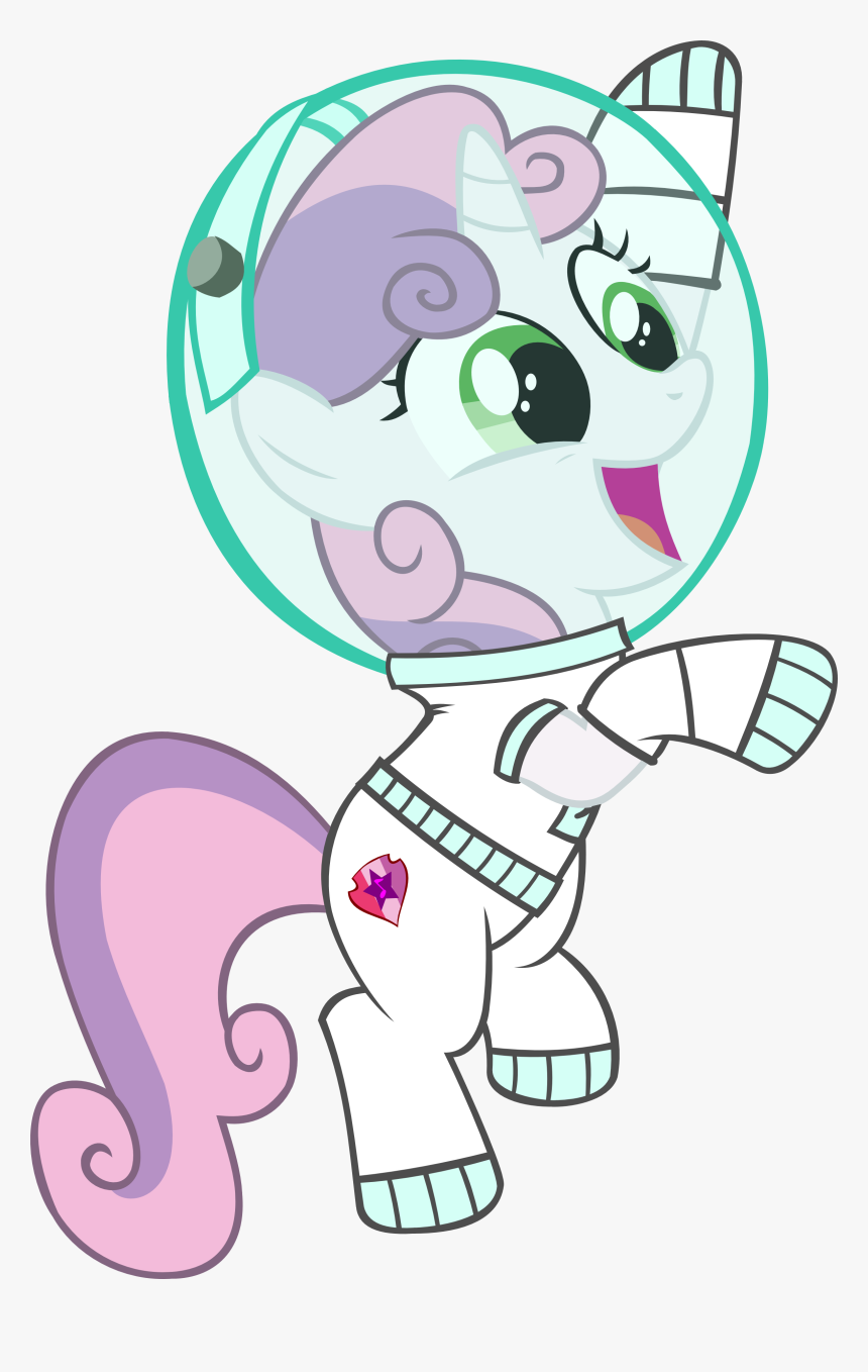 Sweetie Belle The Astronaut - Comic Astronaut Transparent Background, HD Png Download, Free Download