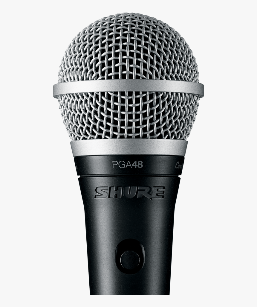 Shure Pga48 Xlr Cardioid Dynamic Vocal Microphone, HD Png Download, Free Download