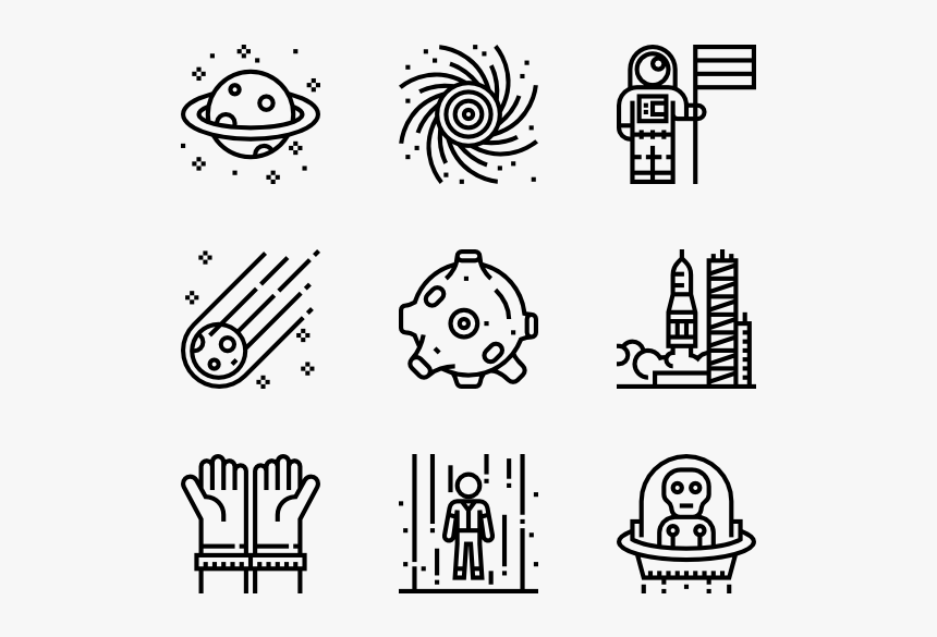 Astronauts And Space - Farm Icons, HD Png Download, Free Download