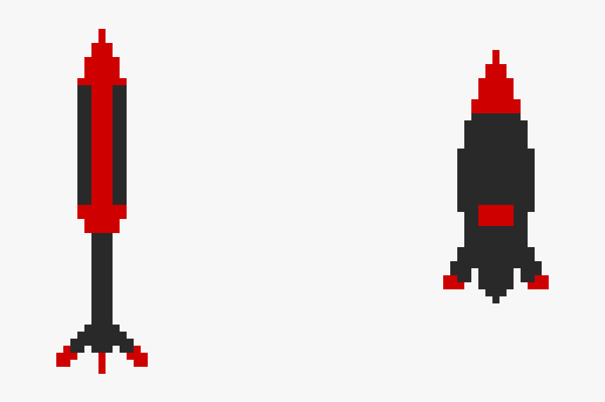 Missile Pixel Art Pixel Rocket, HD Png Download, Free Download