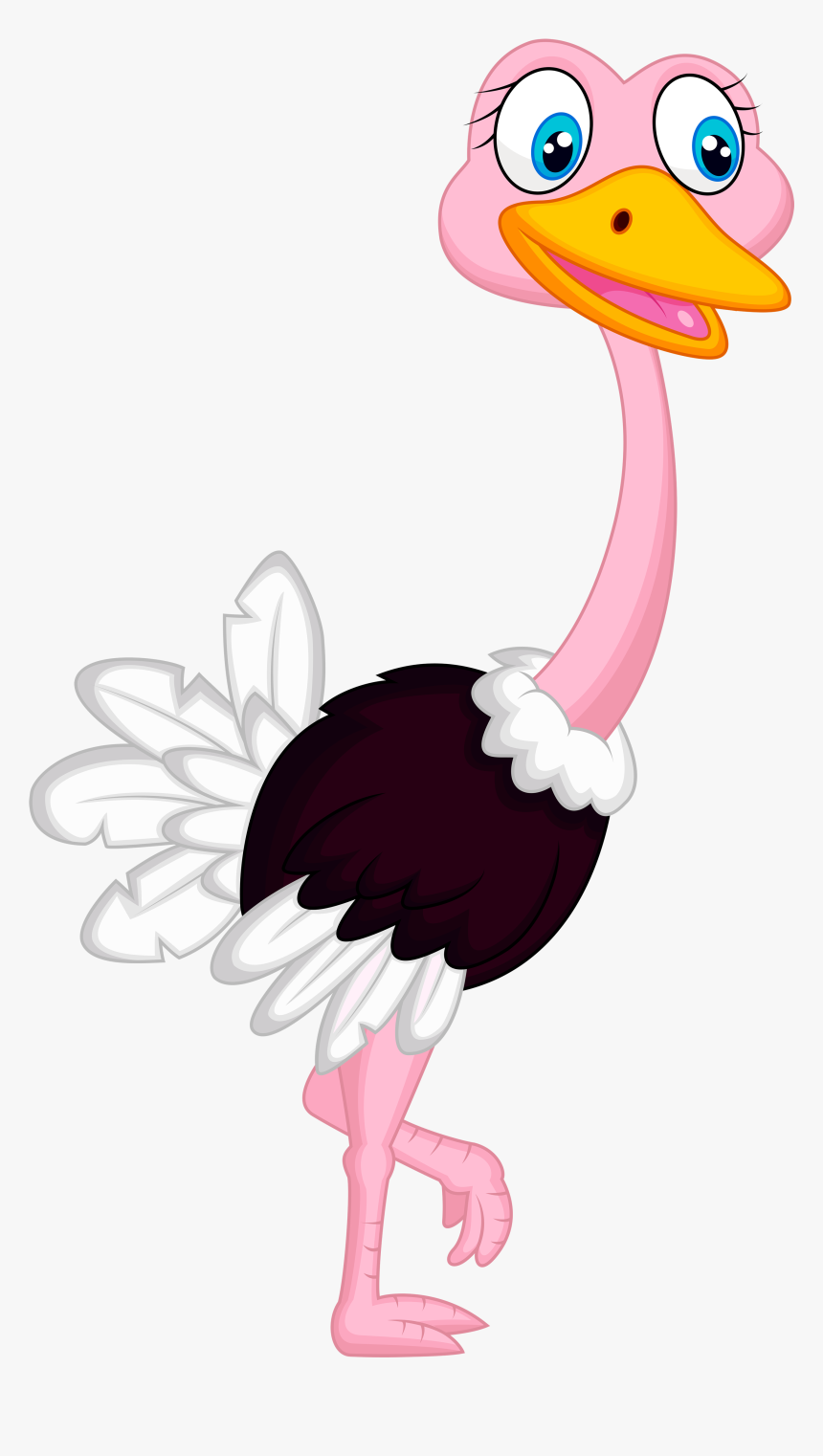 Ffa E F - Cartoon Ostrich Clipart Png, Transparent Png, Free Download